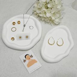 Casa Gesso Artesanato Bandeja Moldes, DIY Concreto Armazenamento De Jóias, Placa Irregular, Molde De Silicone, Presente Artesanal, Decoração De Casa - Image 3