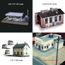 Modelo miniatura para montagem de construção, materiais de papel, Kits artesanais de diorama, 1 conjunto, escala 1:87, 64, 72, 100 - Image 1