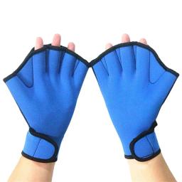 Luvas criativas de natação aquática, luvas de remo flexíveis, reutilizáveis para mergulho, 2 cores, 1 par - Image 6