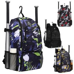 Denuoniss Baseball e Softball Bag, mochila para jovens, meninos e adultos, com gancho de vedação, luva de rebatidas, segure 2 tacos de bola, 29L - Image 4