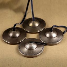 Sinos tibetanos de latão artesanal, sinos de latão Tinkle Bell, sinos de mão budistas, ioga meditação, cura sonora, instrumentos musicais infantis, Nepal - Image 5