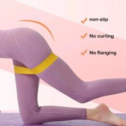 Cinto elástico resistente para yoga, acessórios portáteis do exercício, para agachamento, bunda - Image 5