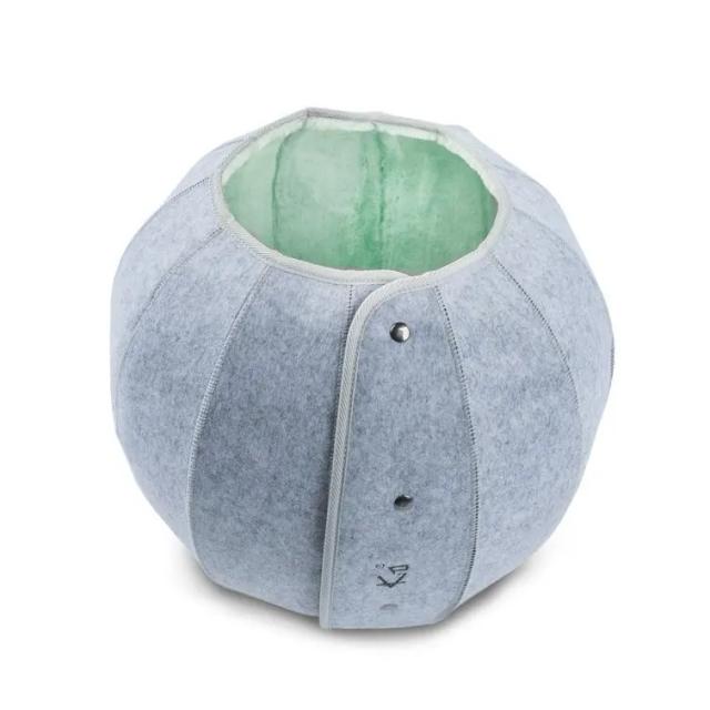 Cama Dobrável para Animais de Estimação com Design Semi-Fechado e Material Respirável para Gatos e Cães
