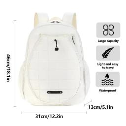 Bolsa de raquete de tênis ajustável para homens e mulheres, mochilas de grande capacidade, bolsa para crianças - Image 5