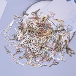 10/20/30/50pcs DIY Ferramenta Tesoura Charme Para Fazer Jóias Acessórios Mix Clipper Pedant Handmade Componentes Materiais Breloque - Image 6