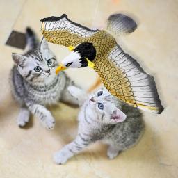Simulação Brinquedo do gato do pássaro, Engraçado, Porta de suspensão automática, Corda de arranhão automática, Bastão de gato, Suprimentos interativos do gato, Águia - Image 6