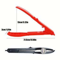 Clipe de peixe de pesca multifuncional controlador de mão ferramenta de equipamento de pesca corpo aperto braçadeira pinça grabber com interruptor de bloqueio - Image 2