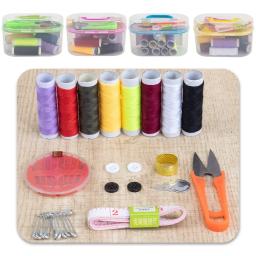 Kit completo de costura DIY para bordado e costura de mão acolchoada, inclui caixa multifuncional, acessórios e ferramentas - Image 5