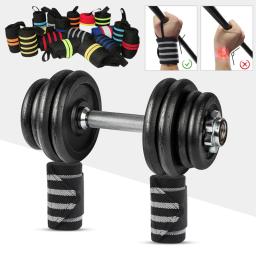 Pulseira para treinamento de ginástica, força extra, treino, levantamento de peso, cinta, atadura, fitness, 1 par - Image 3