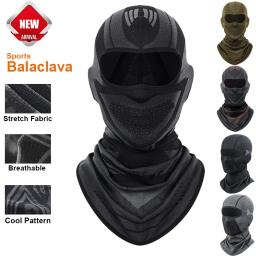 Esportes térmica ciclismo boné quente máscara facial da motocicleta balaclava à prova de vento esqui pesca correndo tricô chapéu chapelaria - Image 1