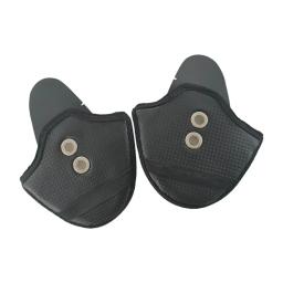 PU couro motocicleta capacete Earmuffs, proteção auricular durável, prático, 2pcs - Image 3