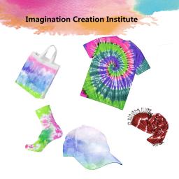 Kit Tie Dye Powder para adultos e crianças, arte DIY e artesanato para vestuário, t-shirt, garrafa não incluída, 24 cores - Image 3