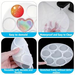 Resina Epóxi Fundição Kit para Aperto Do Telefone, Mix Formas, Moldes de Silicone, 10 Stand Bases, DIY Titular Soquete, Artesanato de Arte, Chaveiro Jóias, PE - Image 5