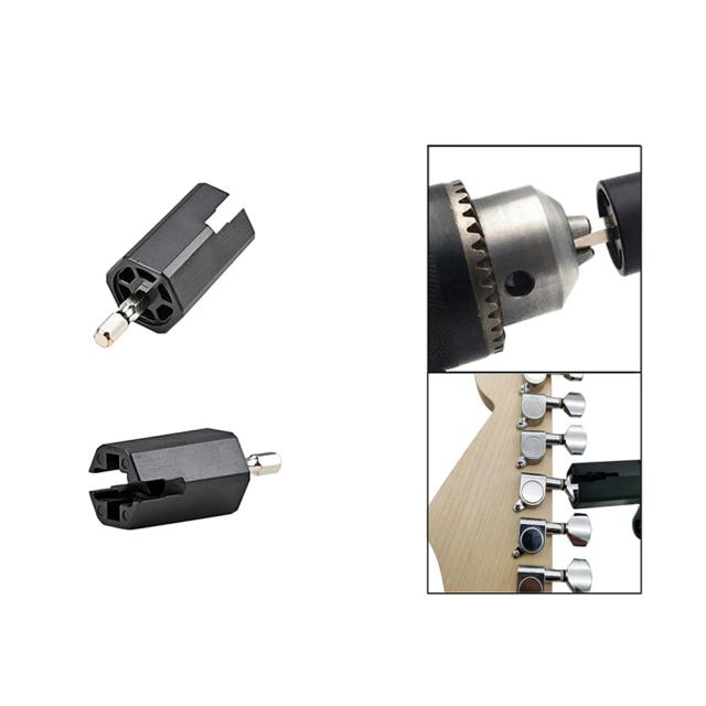 Guitarra Elétrica: Winder para Cordas, Acessório DIY para Manutenção de Instrumentos Musicais com Peças Hexagonais