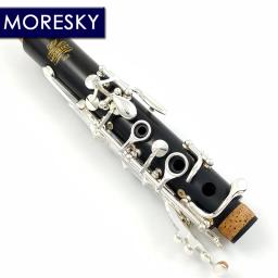 MORESKY-Clarinete Banhado a Prata, Clarinete Bb Ebony Wood, Sib Klarnet, 18 Chaves, M65 - Image 3