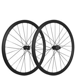 Conjunto de rodas de cavalo de montanha rujixu cascalho de fibra de carbono 700c /29 polegadas mtb rodas tubo de fibra de carbono hub roda de freio a disco de bicicleta - Image 4
