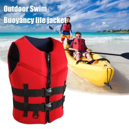 Terno de sobrevivência de flutuabilidade adulto Neoprene ajustável, Casaco salva-vidas para esportes aquáticos, Quente, Resistente ao desgaste, Macio, Seguro para nadar pesca marítima - Image 3
