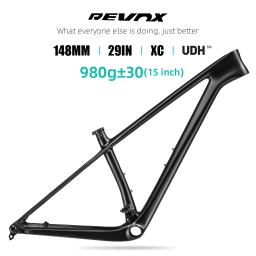 2024 lexon carbono mtb quadro 29er mountain bike quadro 980g boost 148mm udh mtb quadro de carbono completo cabo interno quadro peças ciclismo - Image 3