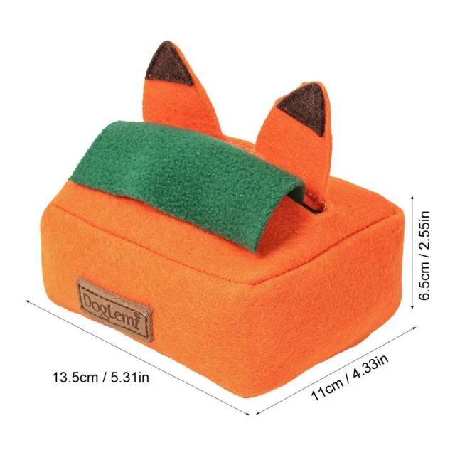 Brinquedos Portáteis Laváveis para Pets: Caixa de Tecido Esconda e Procura para Estimular seu Cão
