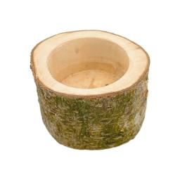 Tigela De Comida De Madeira Durável para Pequenos Animais, Fácil de Instalar, Hamster, Esquilo, Log, Brinquedos Pendurados - Image 1