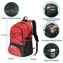 Mochila de basquete de grande capacidade para homens e mulheres, bolsa de computador esportiva, bolsa de ombro de treinamento - Image 5