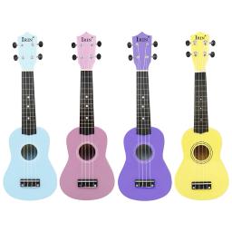 4 cordas 21 Polegada abs ukulele kits completos acústico colorido havaí guitarra instrumento para crianças e iniciante música - Image 1