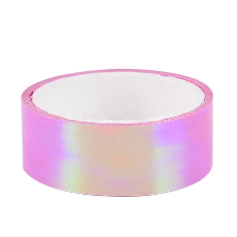 5m fita de decoração de ginástica rítmica holográfica rg prismático glitter fita aros vara criativa laser gradiente fita à prova dwaterproof água - Image 1