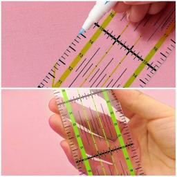 Vestuário de corte plástico acolchoado régua para costura acessórios ferramentas retalhos alfaiate artesanato escala regra desenho suprimentos diy ferramentas - Image 2