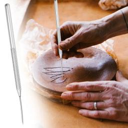 Pena Fio Textura Cerâmica Ferramentas Polymer Clay Sculpting Ferramenta de modelagem DIY Escova de cerâmica Acessórios para bolo 7 pinos - Image 6