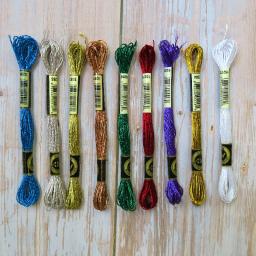 Fios para bordado diy de cores aleatórias, 50 peças de fios de seda para bordado e costura semelhantes aos fios da linha. - Image 6