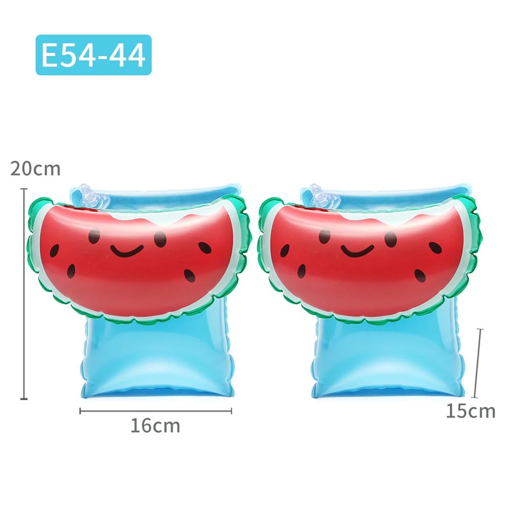 Anel de natação inflável para crianças, braçadeiras, desenhos animados, flamingo, dinossauro, flutuador de piscina, treinamento de natação infantil - Image 1