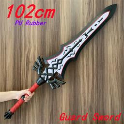 WW 1:1 Game Link Espada Negra Real Guarda Espada Arma Real Guarda Cavaleiro Escudo Espada Cosplay Segurança PU Halloween Gift Prop Brinquedos - Image 2
