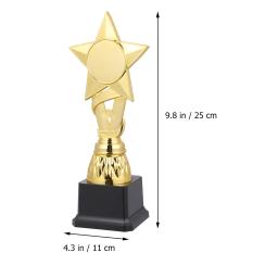 Fita Troféus Futebol Dourado Prémio, Material Festa, Estrela do Troféu, Prémio, 25 cm - Image 4
