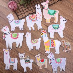 Patches Bordados Alpaca, Ferro Costurar Em Patch, Emblema Applique, Decoração DIY, Reparação de Roupas, Mochila, 12Pcs - Image 4