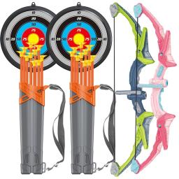 Arco e flecha Light-up Conjunto de tiro com arco para crianças, brinquedo para meninos e meninas de 3, 4, 5, 6, 7, 8, 9, 10, 11, 12 anos, brinquedo do tiro, presente do Natal - Image 1