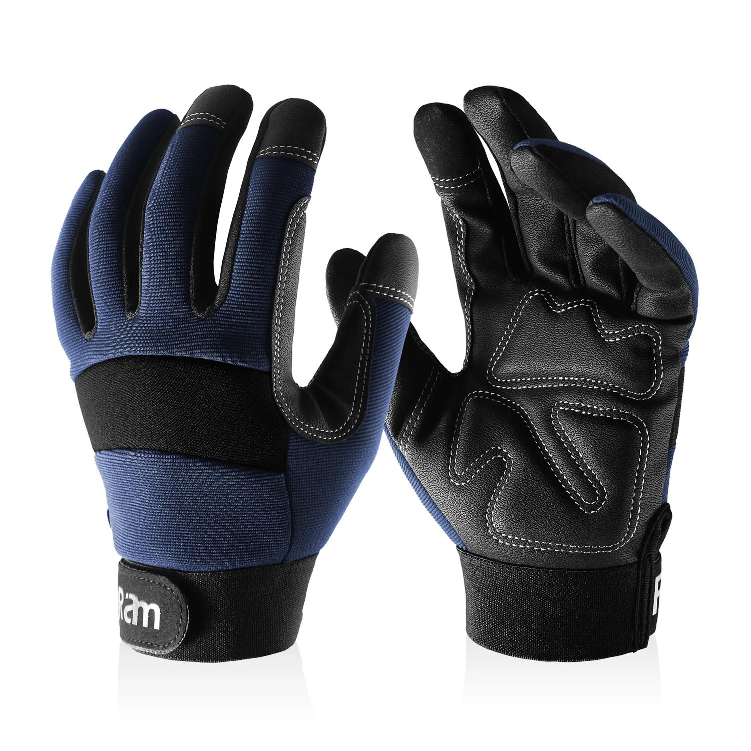 Luvas de trabalho masculino e feminino, utilitário mecânico luvas de trabalho alta destreza tela sensível ao toque para multiuso, excelente aderência - Image 1