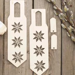 Modelos De Quilting De Madeira Para Luvas, Ferramenta De Tecelagem, Moldes De Exibição, Suporte, DIY, 2Pcs por Conjunto - Image 4
