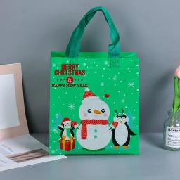 Sacos de embalagem de presente não tecidos decorações de natal doces sacos de moda grande capacidade sacola - Image 2