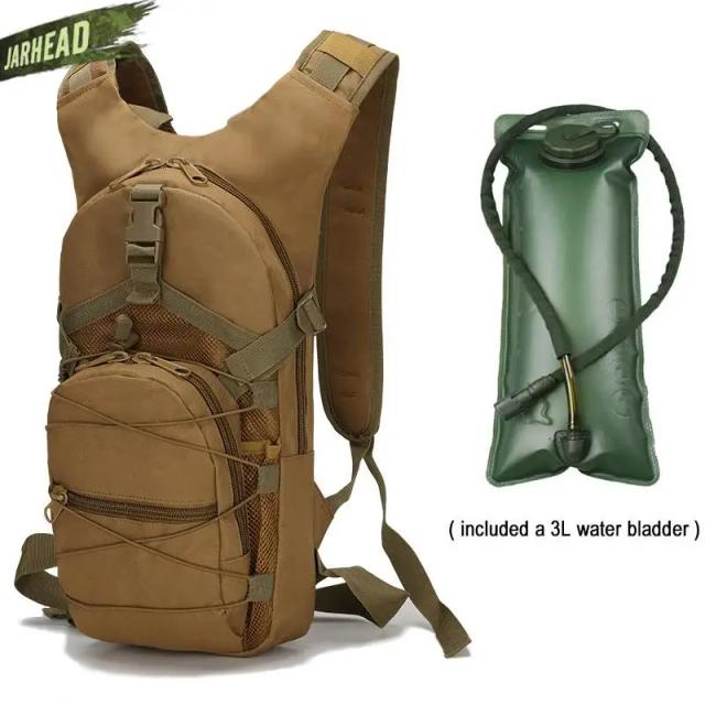 Mochila Tática com Hidratação para Assaltos, Caminhadas, Caça, Escalada, Equitação e Ciclismo