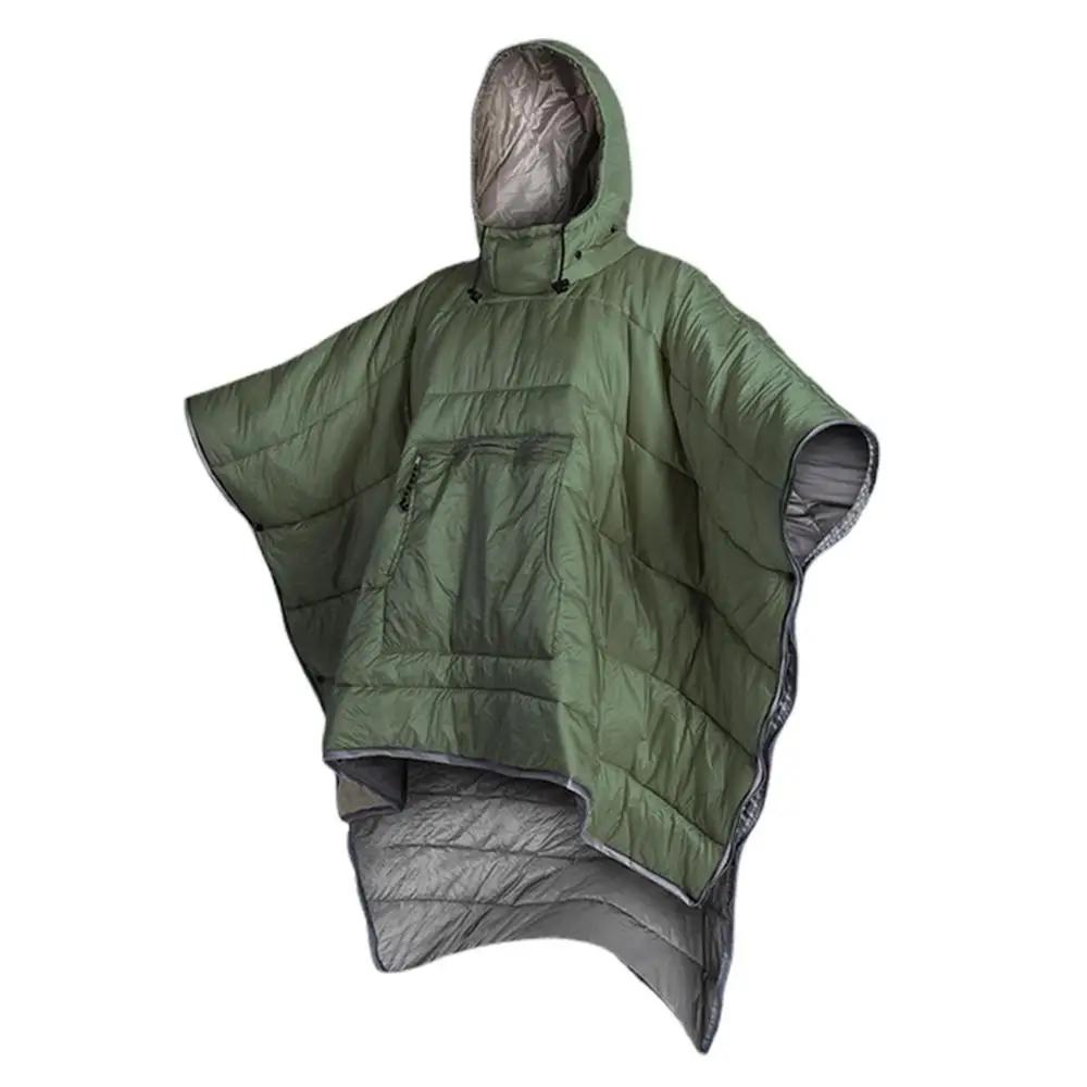 Cobertor com capuz para adultos, capa leve, saco de dormir, capa à prova de vento com bolsa de armazenamento, impermeável - Image 1