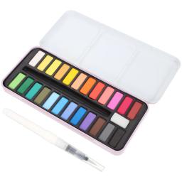 Kit multifuncional aquarela sólida, fornecimento de desenho, pincel de pintura guache, acessório conveniente de plástico para viagem infantil - Image 3