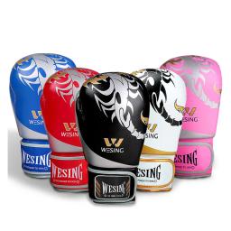 Luvas Wesing-Boxe para Crianças e Adultos, Luvas de Treinamento de Artes Marciais, Muay Thai Sanda MMA, Punch Bag, Luvas Kickboxing, 6 10oz - Image 1
