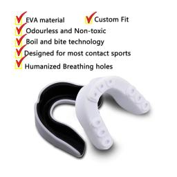 Boca guarda para Futebol Wrestling e Hóquei, Gum Shield, Magro Mouthguard, Lacrosse, Contato Combate Equipamento Sport, Slim Fit - Image 5