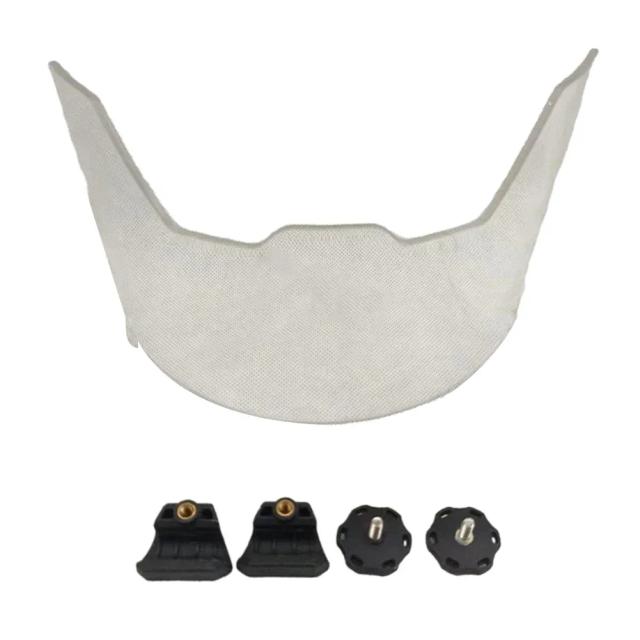 Viseira Transparente Antiarranhões para Capacete de Futebol e Rugby com Clipes - Alta Proteção e Resistência a Impactos 19,5x12x6,8cm, 106g