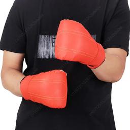 Luvas De Boxe Profissionais De Couro PU para Homens e Mulheres, Luvas De Treinamento De Perfuração, Resistente ao Desgaste - Image 2