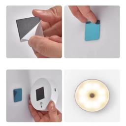 Motion Sensor LED USB recarregável NightLights, Lâmpada para quarto, Escada, Corredor, Guarda-roupa, Iluminação do armário - Image 6
