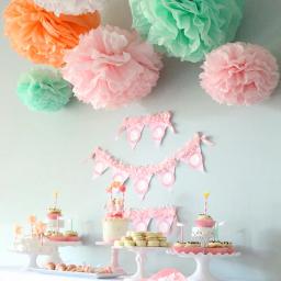 5 peças 6 ''-12'' pompons de papel de tecido casamento decorativo flores bola chá de bebê decoração de festa de aniversário pom poms de papel - Image 2