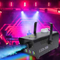 Máquina De Fumaça Com Controle Remoto, Sete Cores, Modelos Sempre Brilhantes, Efeitos Especiais De Palco, Gerador De Fumaça, 3LED, 500W - Image 2