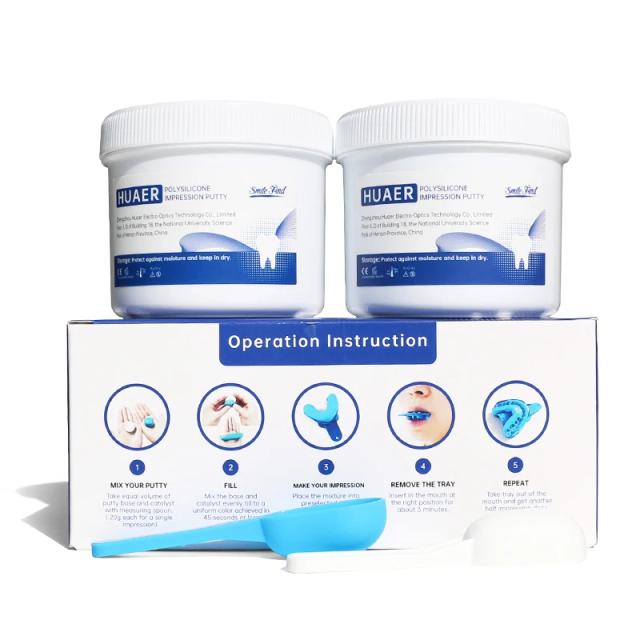 Kit de Fabricação de Silicone Putty para Impressão Dental – Sílica Gel Sólido, Seguro para Alimentos, Moldes Incríveis e Frete Grátis