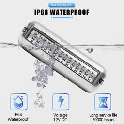 Luz de navegação subaquática para o barco, lâmpada de âncora popa, luzes de sinalização de barco marinho, 42 LED, 5 "Yacht, 2pcs - Image 5